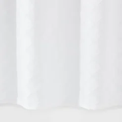 Dyed Clipped Diamond Shower Curtain White - Threshold™ -Threshold Living Deals GUEST e9083fa3 4dae 4049 a274 c3e218597b3c