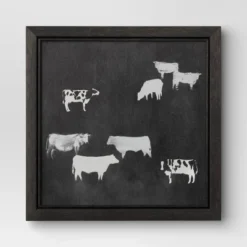(Set Of 2) 12" X 12" Cow Collection II Framed Wall Canvases - Threshold™ -Threshold Living Deals GUEST eba1d89c 78cc 4c5b 8c67 3a03cc2b6c22