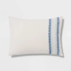 12pc Embroidered Fringe Stripe With Tassels Comforter & Sheet Bedding Set - Threshold™ -Threshold Living Deals GUEST f444f6d2 0d0a 4207 b98a 71b4b6861496