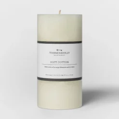Pillar Candle Soft Cotton White - Threshold™ -Threshold Living Deals GUEST f4713196 2100 4643 9a46 22b33129a00c
