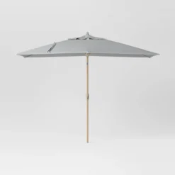 10'x6' Rectangular Market Patio Umbrella - Light Wood Pole - Threshold™ 35 10'x6' Rectangular Market Patio Umbrella - Light Wood Pole - Threshold™ -Threshold Living Deals GUEST f5207d19 b112 42c3 9b2a 2cb4b691976e
