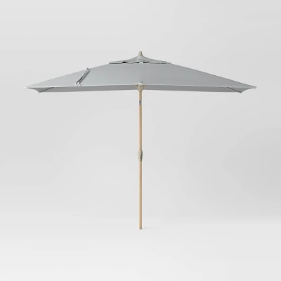 10'x6' Rectangular Market Patio Umbrella - Light Wood Pole - Threshold™ 16 10'x6' Rectangular Market Patio Umbrella - Light Wood Pole - Threshold™ - Image 16