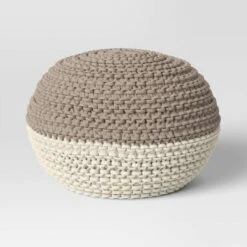 Cloverly Chunky Knit Pouf - Threshold™ -Threshold Living Deals GUEST fb49b17f db39 4956 a41c 9ae43383d562